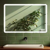 Зеркало Балатон 80х80 С LED подсветкой, диммер, ПВХ корпус