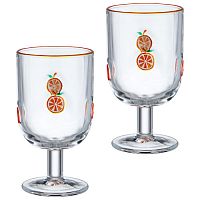 Набор бокалов для вина 2 шт 350 мл Lefard Fruity orange стекло 685-136