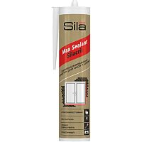 Герметик силиконизированный Sila Pro Max Sealant Silacril для окон и дверей, белый 290 мл.