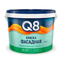 Краска ВД фасадная Formula Q8 белоснежная 6,5 кг