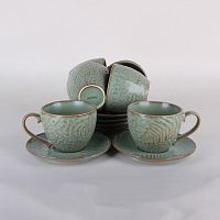Набор чайный Коралл Fern deco T36-08 280 мл п/уп, 6/12
