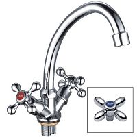 Смеситель для кухни Ledeme L4927 с гайкой крест