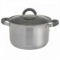 Кастрюля 5,2 л Webber из нержавеющей стали со стеклянной крышкой d=22 см BE-359/2 (6)