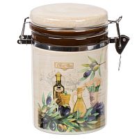 Банка для сыпучих продуктов Daniks Левадия доломит, 0.55 л, с крышкой (419411)