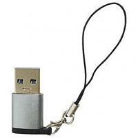 АТОМ (31034) USB TYPE-C-USB А , СЕРЕБРЯНЫЙ