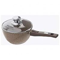 МЕЧТА 082806 ГРАНИТ BROWN 1,7Л СЪЕМНАЯ РУЧКА СТЕКЛЯННАЯ КРЫШКА