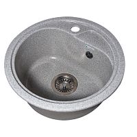 Мойка GranAlliance G-13 (d-440 мм) серая с сифоном