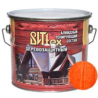 Деревозащитный состав ВИТЭКС color красное дерево 2,7 кг. ВИТtex