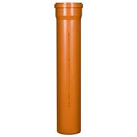Труба канализационная наружная TEBO SN4 110x3,4х3000 (рыжая) RU-TB ПП ( 10 шт.)