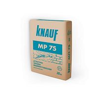 Машинная гипсовая штукатурка КНАУФ МР-75 Серая, 30 кг (наносится машинным способом)