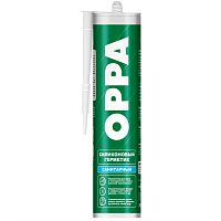 Герметик силиконовый OPPA S санитарный, белый 260 мл.