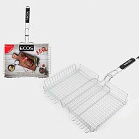 Решетка-гриль глубокая 40х27х5 см Ecos RD-103C регулир глубина общая длина 62 см арт 999609
