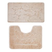 Комплект ковриков для ванной комнаты Banyolin Classic из 2 шт 50х80/50х40см (бежевый) /25