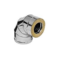 Сэндвич-колено 90 Ferrum D115х200 (430/0,5+нерж.) арт. f4203