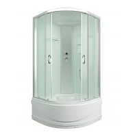Душевая кабина ERLIT ER3508ТP-C3-RUS 80*80*215 с крышей, высокий поддон, матовое стекло, Россия