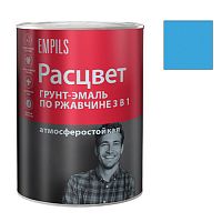 Грунт-эмаль по ржавчине Расцвет алкидная голубой 0,9 кг (5267)