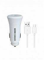 MORE CHOICE (4627151192116) AC23M 2USB 2.4A ДЛЯ MICRO USB BLACK