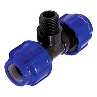 Тройник TEBO наружная резьба 25 x 3/4 x 25 TR-TB ПНД (150 штук)