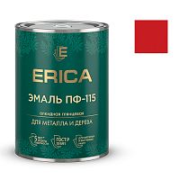 Эмаль ПФ-115 Erica глянцевая красная 1,8 кг