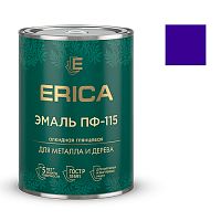Эмаль ПФ-115 Erica глянцевая фиолетовая 0,8 кг