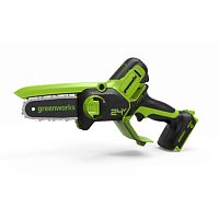 Пила цепная аккумуляторная мини GreenWorks GD24CSMNX, 24V (без АКБ и ЗУ) (2008707)