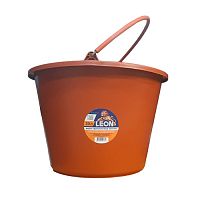 Ведро ударопрочное Leon 20л красное, круглое