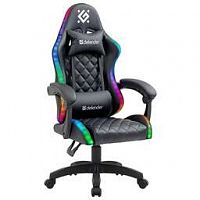 DEFENDER ИГРОВОЕ КРЕСЛО ENERGY ЧЕРНЫЙ,RGB,КЛАСС 4,PU