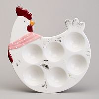 Блюдо на 6 яиц Lefard Funny hens в форме курочки 24,3*22*3 см 358-2293