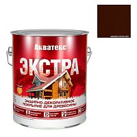 Защитно-декоративное покрытие для древесины Акватекс Экстра орех 9 л (18185)