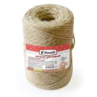 Шпагат джутовый Komfi 2 мм х 100 м, 1200 текс цилиндр HRD100C/40