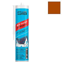 Герметик каучуковый Sila Pro Max Sealant All weather для кровли, коричневый 290 мл.
