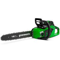 Пила цепная аккумуляторная Greenworks GD40CS18K5, 40V, 40 см, бесщет (АКБ 5Ач и ЗУ) (2005807UG)