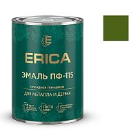 Эмаль ПФ-115 Erica глянцевая хаки 0,8 кг