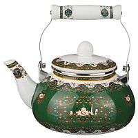 Чайник эмалированный 2,5 л 934-329 Зеленый