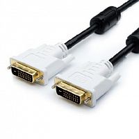 ATCOM (АТ9148) DVI-DVI 2 FERITE ЧЕРНЫЙ 24/24PIN ПАКЕТ 24+1(DVI-D) - 3,0 М