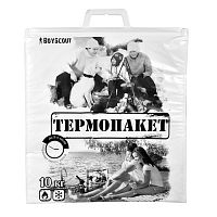 Термопакет BOYSCOUT 42х45 см, пластиковая ручка, максимальная нагрузка до 10 кг. /100/10 61435