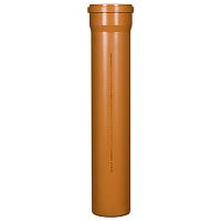 Труба канализационная наружная TEBO SN4 110x3,4х 500 (рыжая) RU-TB ПП ( 20 шт.)
