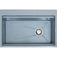 Мойка GranAlliance G-29 (685мм х465мм) темно-серая с сифоном