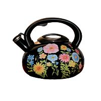 Чайник 3,0л со свистком Цветы (INTEROS) 25013