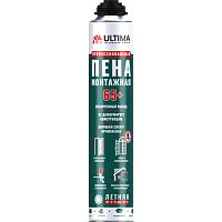 Пена монтажная Ultima Pro 65 + профессиональная 820 мл.