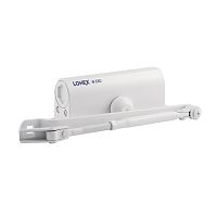 Доводчик дверной Нора-М Lonex 330 от 50 до 120 кг белый морозостойкий арт.20002