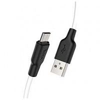 HOCO (6957531071389) X21 USB (M)-MICROUSB (M) 1.0М - БЕЛЫЙ/ЧЕРНЫЙ