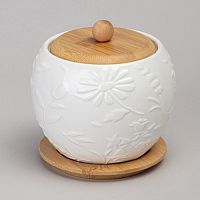 Банка с деревянной крышкой 550 мл Lefard Flowers story дерев подставка 12x11 см 474-246