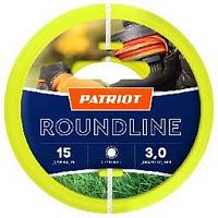 PATRIOT 805201019 ЛЕСКА ROUNDLINE D 3,0 ММ L 15 М (КРУГЛАЯ, ЖЕЛТАЯ)