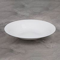 Тарелка суповая Mallony Classica 24x3,7 см опаловое стекло белая арт.110683