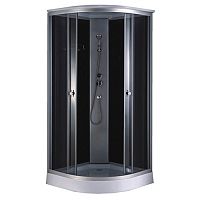 Душевая кабина Дана 720 B (чёрная) 110*110*215 высокий поддон (3 места)