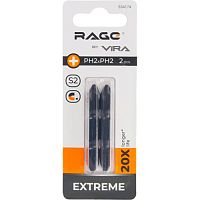 Биты двухсторонние Ph2xPh2х50 x 50 мм Vira Rage S2 2 шт 554174