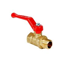 Кран шаровой Valfex STANDART 11Б27фт1М латунный для воды 1/2" ВР/НР ручка-рычаг (80/20)
