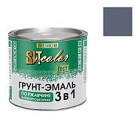Грунт-эмаль по ржавчине 3 в 1 ВИТcolor темно-серая 2,6 кг