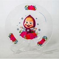 Тарелка "Маша и Медведь. Малина" 19,5 см арт.ММТ195-2
